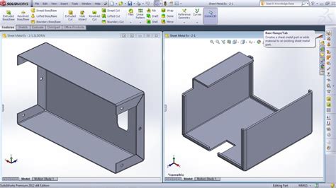 sheet metal solidworks box|solidworks sheet metal pdf.